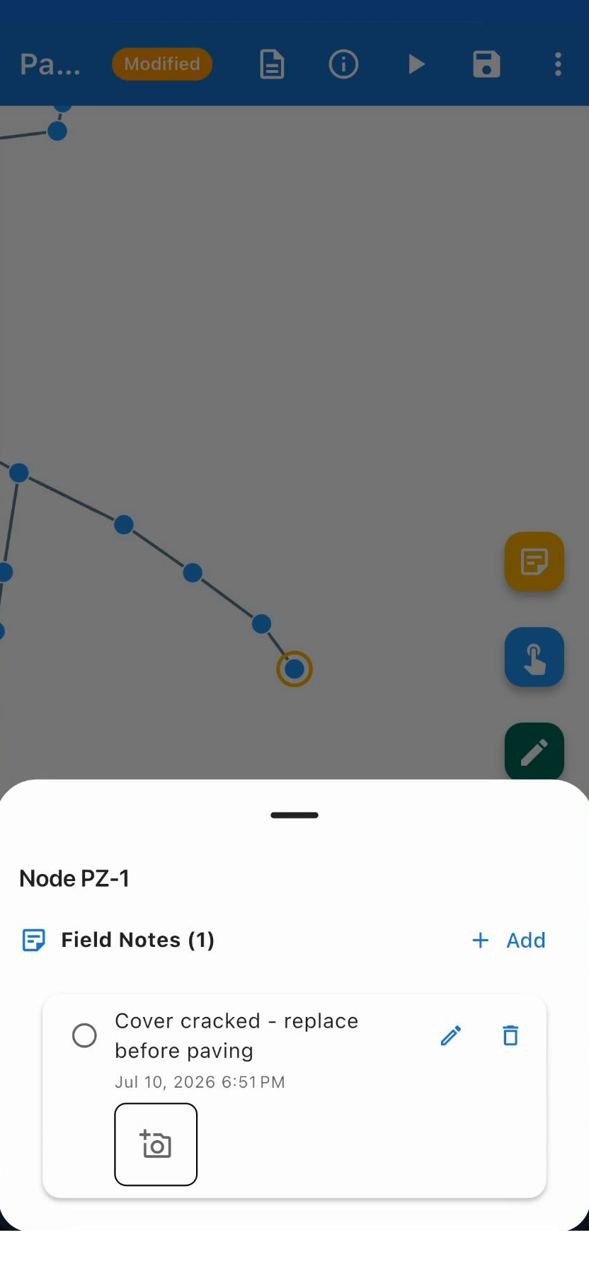 The model goes to the field with you